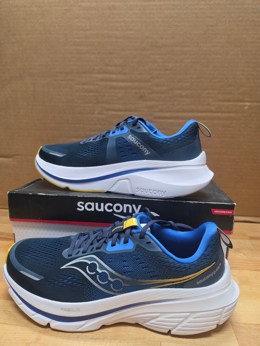 Saucony Guide 18 Men’s Low Top Lace-Up Running Navy/Skydiver Mens 11.5